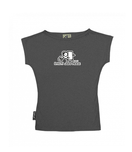 DÁMSKÉ TRIČKO S LODIČKOVÝM VÝSTŘIHEM