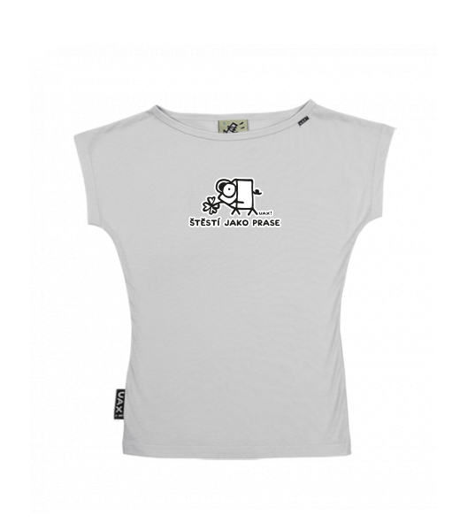 DÁMSKÉ TRIČKO S LODIČKOVÝM VÝSTŘIHEM