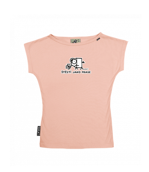 DÁMSKÉ TRIČKO S LODIČKOVÝM VÝSTŘIHEM