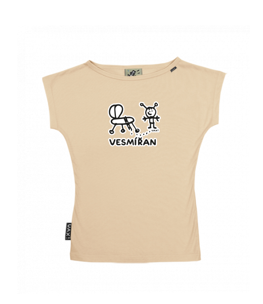 DÁMSKÉ TRIČKO S LODIČKOVÝM VÝSTŘIHEM