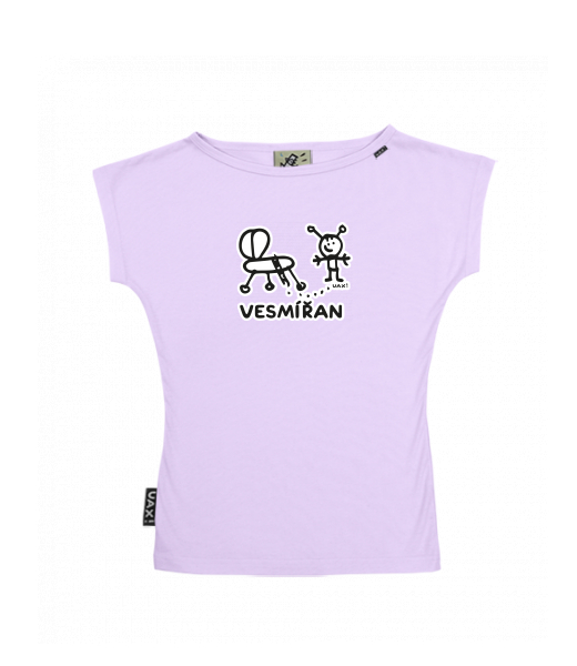 DÁMSKÉ TRIČKO S LODIČKOVÝM VÝSTŘIHEM