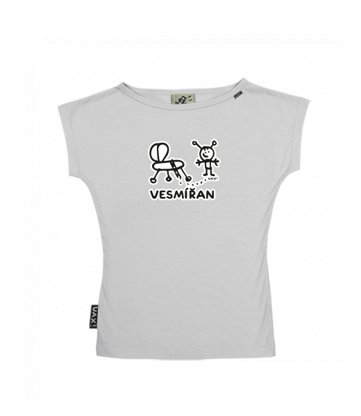 DÁMSKÉ TRIČKO S LODIČKOVÝM VÝSTŘIHEM