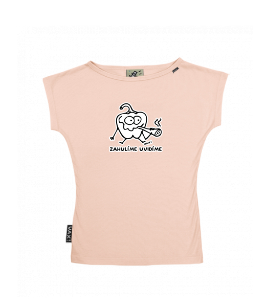 DÁMSKÉ TRIČKO S LODIČKOVÝM VÝSTŘIHEM