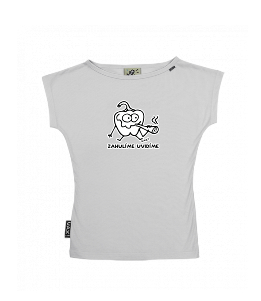 DÁMSKÉ TRIČKO S LODIČKOVÝM VÝSTŘIHEM