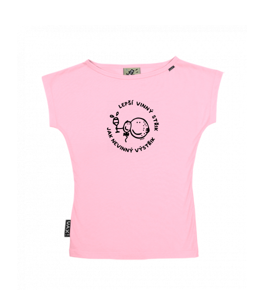 DÁMSKÉ TRIČKO S LODIČKOVÝM VÝSTŘIHEM