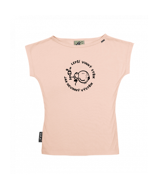 DÁMSKÉ TRIČKO S LODIČKOVÝM VÝSTŘIHEM