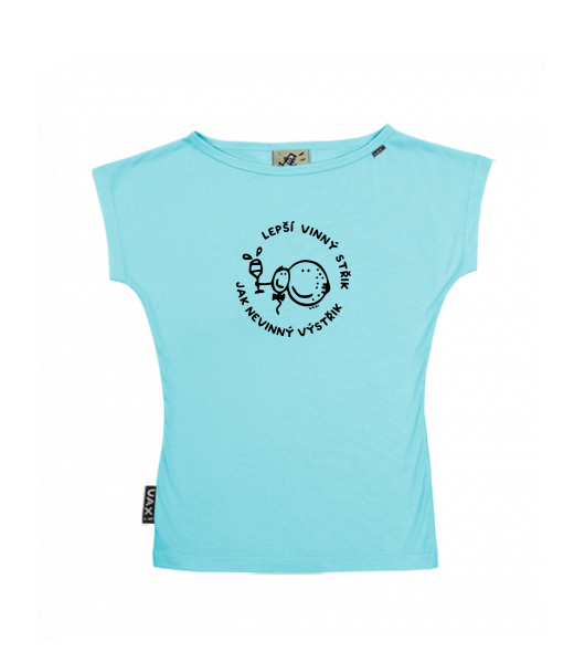 DÁMSKÉ TRIČKO S LODIČKOVÝM VÝSTŘIHEM
