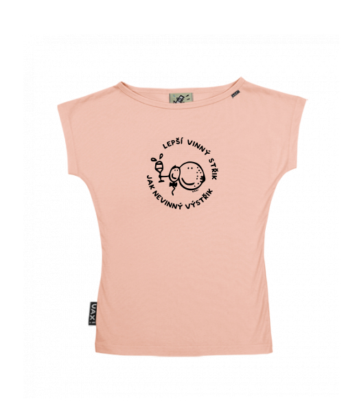 DÁMSKÉ TRIČKO S LODIČKOVÝM VÝSTŘIHEM