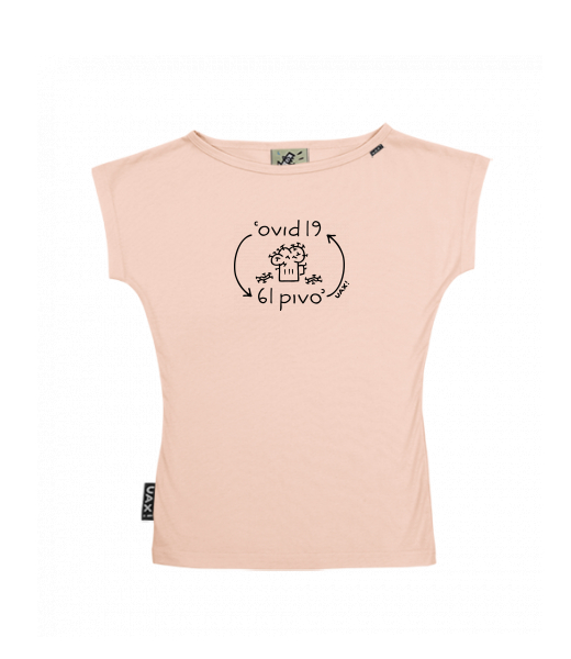 DÁMSKÉ TRIČKO S LODIČKOVÝM VÝSTŘIHEM