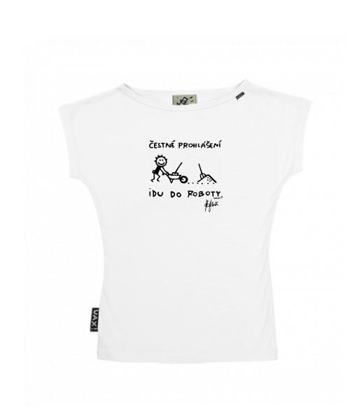 DÁMSKÉ TRIČKO S LODIČKOVÝM VÝSTŘIHEM