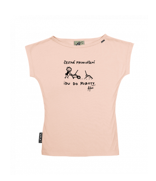 DÁMSKÉ TRIČKO S LODIČKOVÝM VÝSTŘIHEM