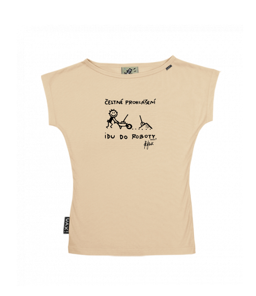 DÁMSKÉ TRIČKO S LODIČKOVÝM VÝSTŘIHEM