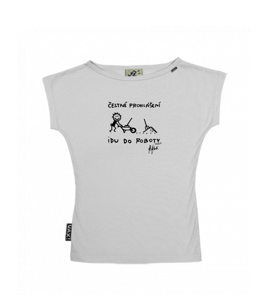 DÁMSKÉ TRIČKO S LODIČKOVÝM VÝSTŘIHEM