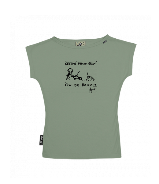 DÁMSKÉ TRIČKO S LODIČKOVÝM VÝSTŘIHEM