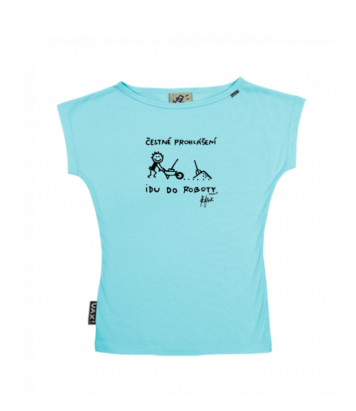 DÁMSKÉ TRIČKO S LODIČKOVÝM VÝSTŘIHEM