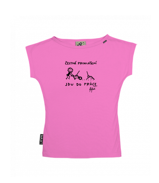 DÁMSKÉ TRIČKO S LODIČKOVÝM VÝSTŘIHEM