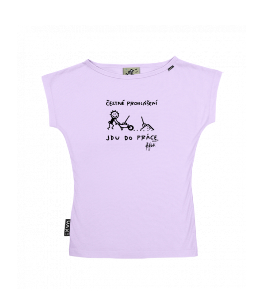 DÁMSKÉ TRIČKO S LODIČKOVÝM VÝSTŘIHEM