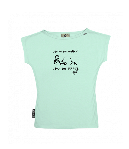 DÁMSKÉ TRIČKO S LODIČKOVÝM VÝSTŘIHEM