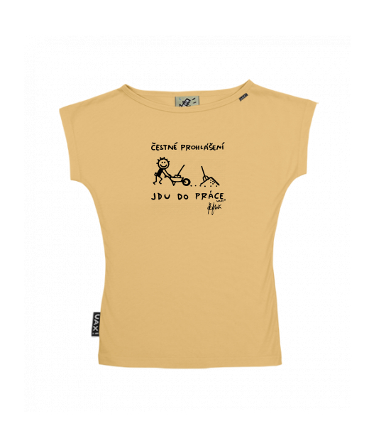 DÁMSKÉ TRIČKO S LODIČKOVÝM VÝSTŘIHEM