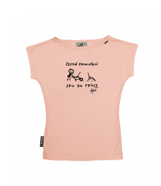 DÁMSKÉ TRIČKO S LODIČKOVÝM VÝSTŘIHEM