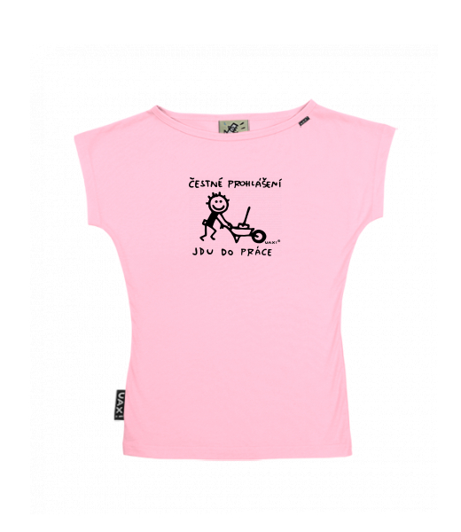 DÁMSKÉ TRIČKO S LODIČKOVÝM VÝSTŘIHEM