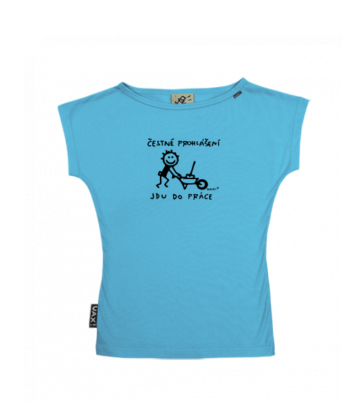 DÁMSKÉ TRIČKO S LODIČKOVÝM VÝSTŘIHEM