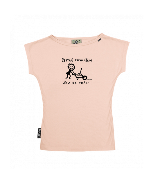 DÁMSKÉ TRIČKO S LODIČKOVÝM VÝSTŘIHEM