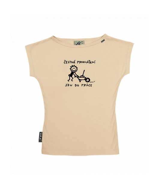 DÁMSKÉ TRIČKO S LODIČKOVÝM VÝSTŘIHEM