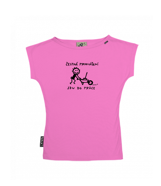 DÁMSKÉ TRIČKO S LODIČKOVÝM VÝSTŘIHEM