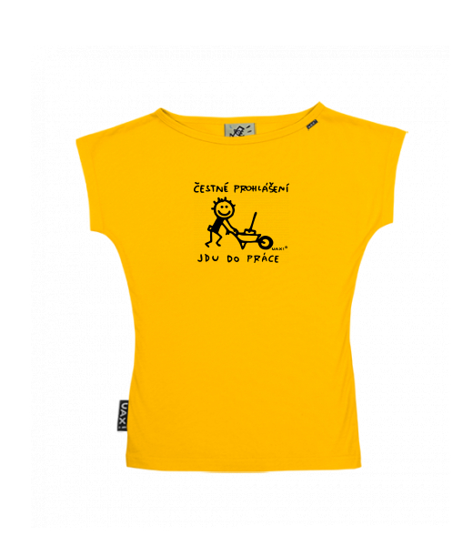 DÁMSKÉ TRIČKO S LODIČKOVÝM VÝSTŘIHEM