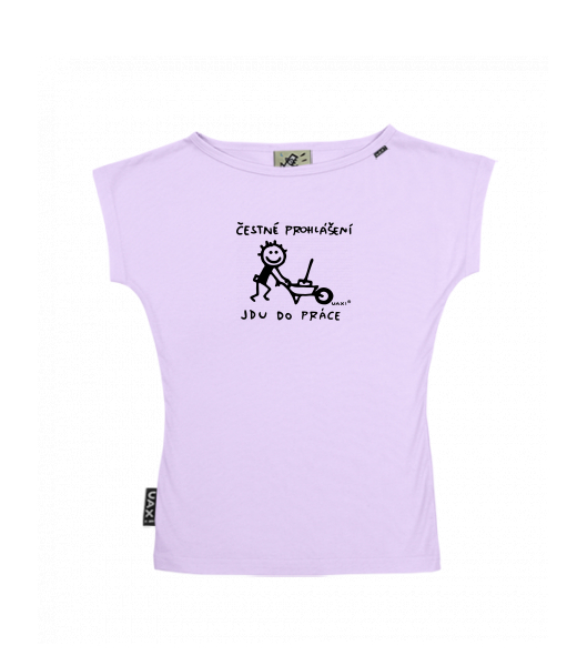 DÁMSKÉ TRIČKO S LODIČKOVÝM VÝSTŘIHEM