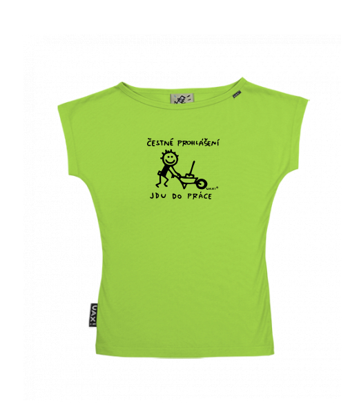 DÁMSKÉ TRIČKO S LODIČKOVÝM VÝSTŘIHEM