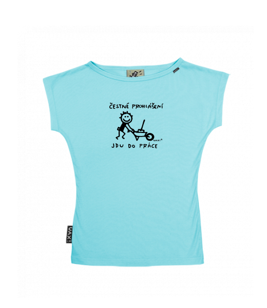 DÁMSKÉ TRIČKO S LODIČKOVÝM VÝSTŘIHEM