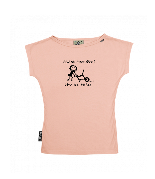 DÁMSKÉ TRIČKO S LODIČKOVÝM VÝSTŘIHEM