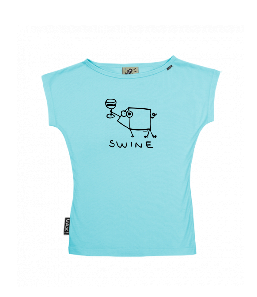 DÁMSKÉ TRIČKO S LODIČKOVÝM VÝSTŘIHEM