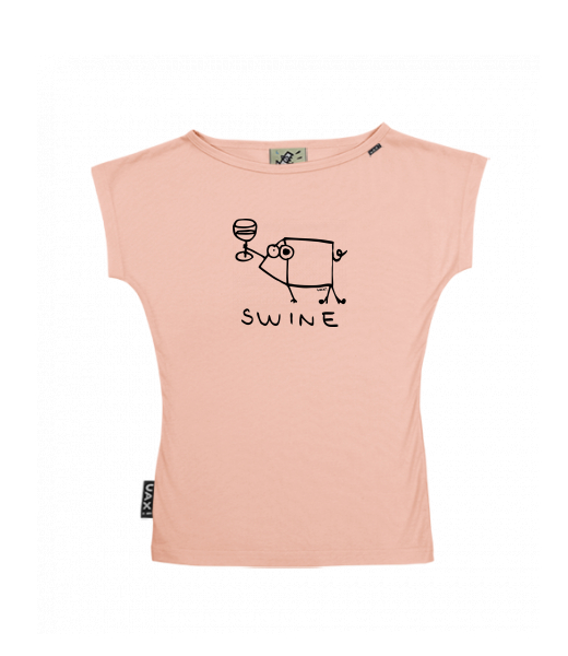 DÁMSKÉ TRIČKO S LODIČKOVÝM VÝSTŘIHEM