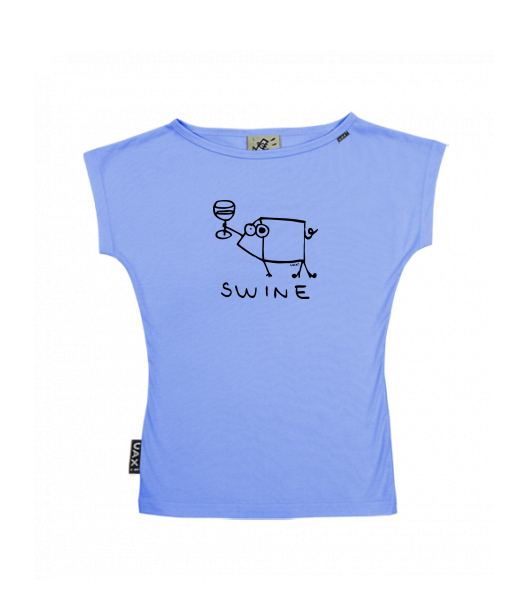 DÁMSKÉ TRIČKO S LODIČKOVÝM VÝSTŘIHEM