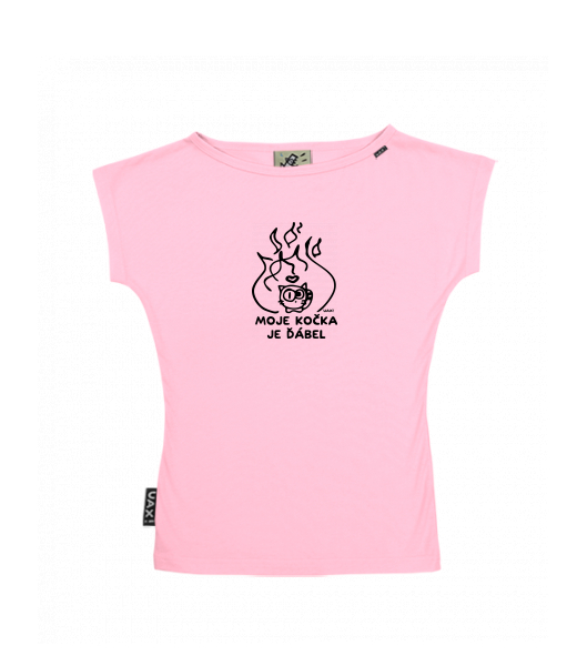 DÁMSKÉ TRIČKO S LODIČKOVÝM VÝSTŘIHEM