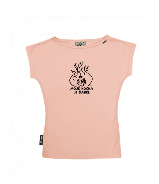 DÁMSKÉ TRIČKO S LODIČKOVÝM VÝSTŘIHEM