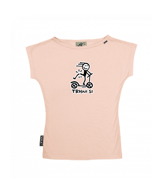 DÁMSKÉ TRIČKO S LODIČKOVÝM VÝSTŘIHEM
