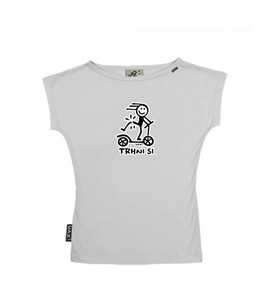 DÁMSKÉ TRIČKO S LODIČKOVÝM VÝSTŘIHEM