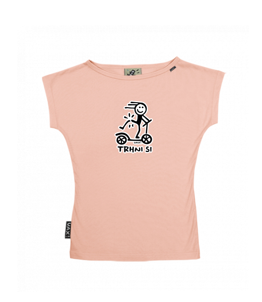 DÁMSKÉ TRIČKO S LODIČKOVÝM VÝSTŘIHEM