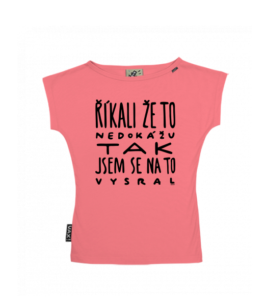 DÁMSKÉ TRIČKO S LODIČKOVÝM VÝSTŘIHEM