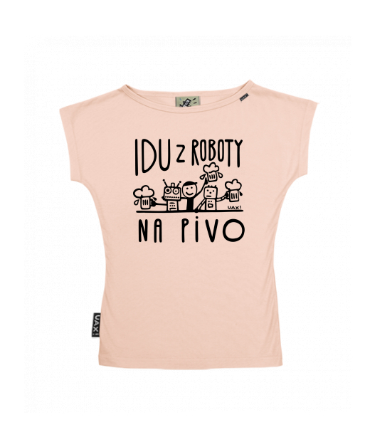 DÁMSKÉ TRIČKO S LODIČKOVÝM VÝSTŘIHEM