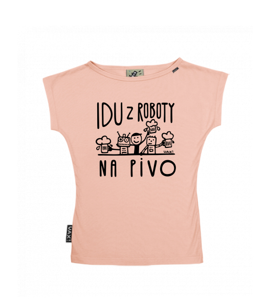 DÁMSKÉ TRIČKO S LODIČKOVÝM VÝSTŘIHEM