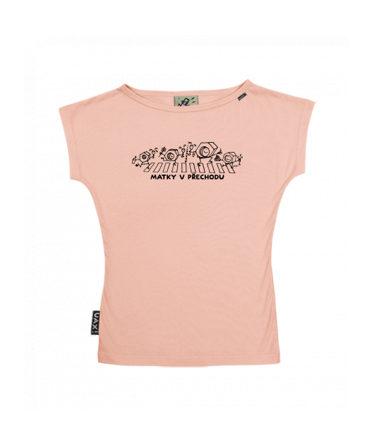 DÁMSKÉ TRIČKO S LODIČKOVÝM VÝSTŘIHEM