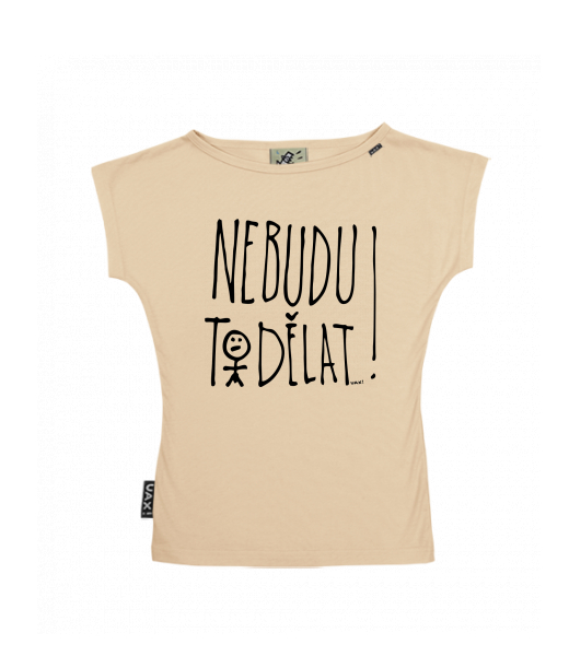 DÁMSKÉ TRIČKO S LODIČKOVÝM VÝSTŘIHEM