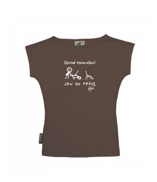 DÁMSKÉ TRIČKO S LODIČKOVÝM VÝSTŘIHEM