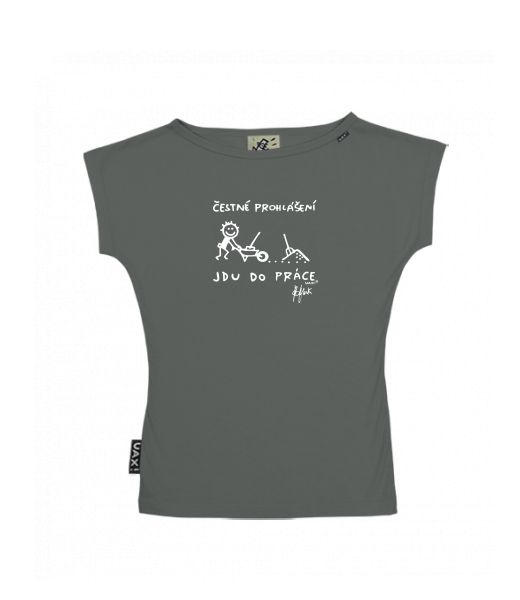 DÁMSKÉ TRIČKO S LODIČKOVÝM VÝSTŘIHEM