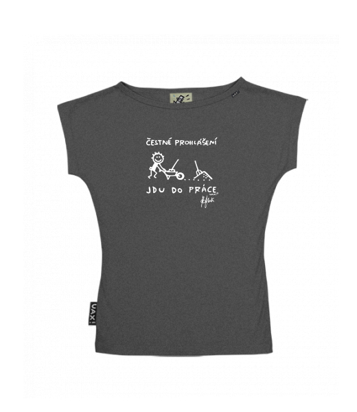 DÁMSKÉ TRIČKO S LODIČKOVÝM VÝSTŘIHEM